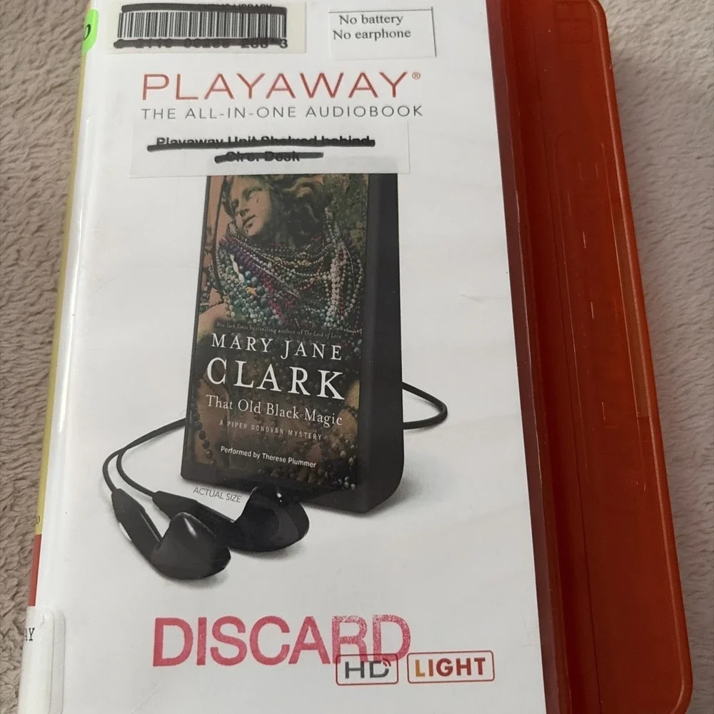 Playaway Audiobook Ex Library - That Old Black Magic By Mary Jane Clark